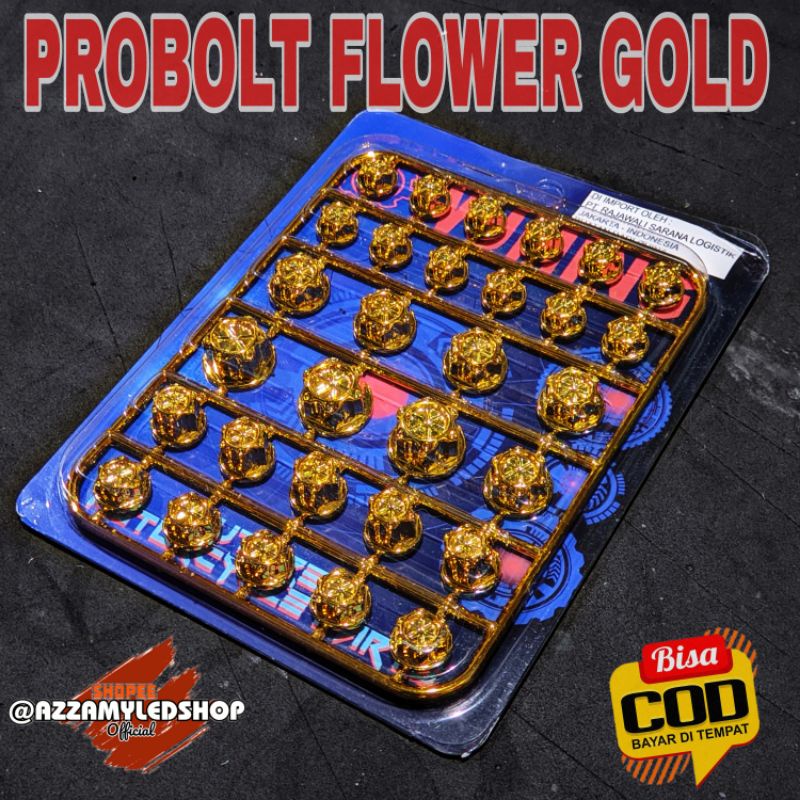 cover baut probolt/ tutup baut probolt FLOWER universal semua jenis motor