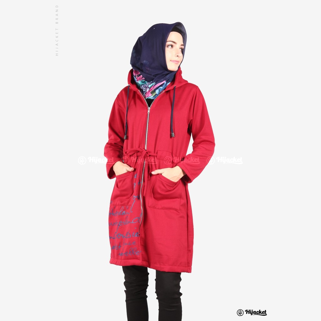⏺ Ambil 4 Bayar 1 Aja ⏺ Hijacket® Urbanashion Series (All Size, XL, XXL) Jaket Wanita Bahan 100% Premium Fleece Asli-RUBY
