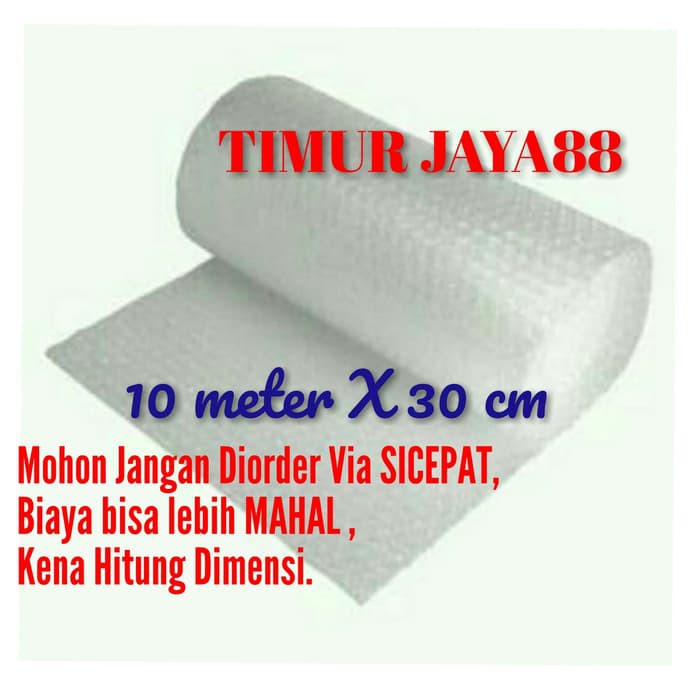 

ss132 KHUSUS GOJEK GRAB / Bubble Wrap 50m x 40cm / Bubblewrap Putih