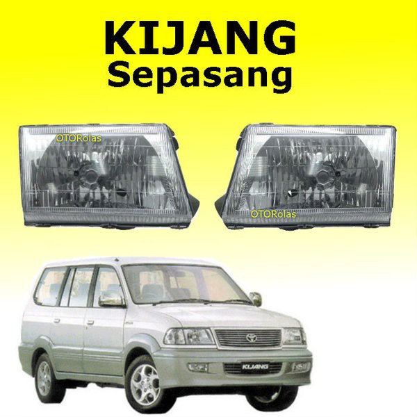 LAMPU DEPAN BESAR KIJANG KAPSUL EFI KRISTA LGX 2001 2000 00 02 01 2002 HEAD LAMP UTAMA