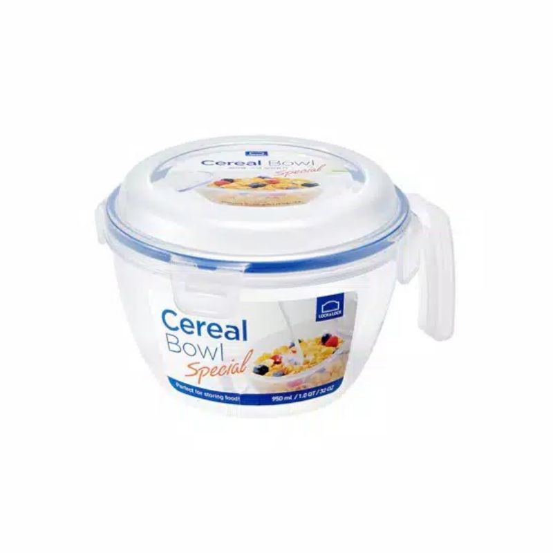 Lock n Lock Cereal Bowl 950ml / Tempat wadah Mangkok Cereal Sereal