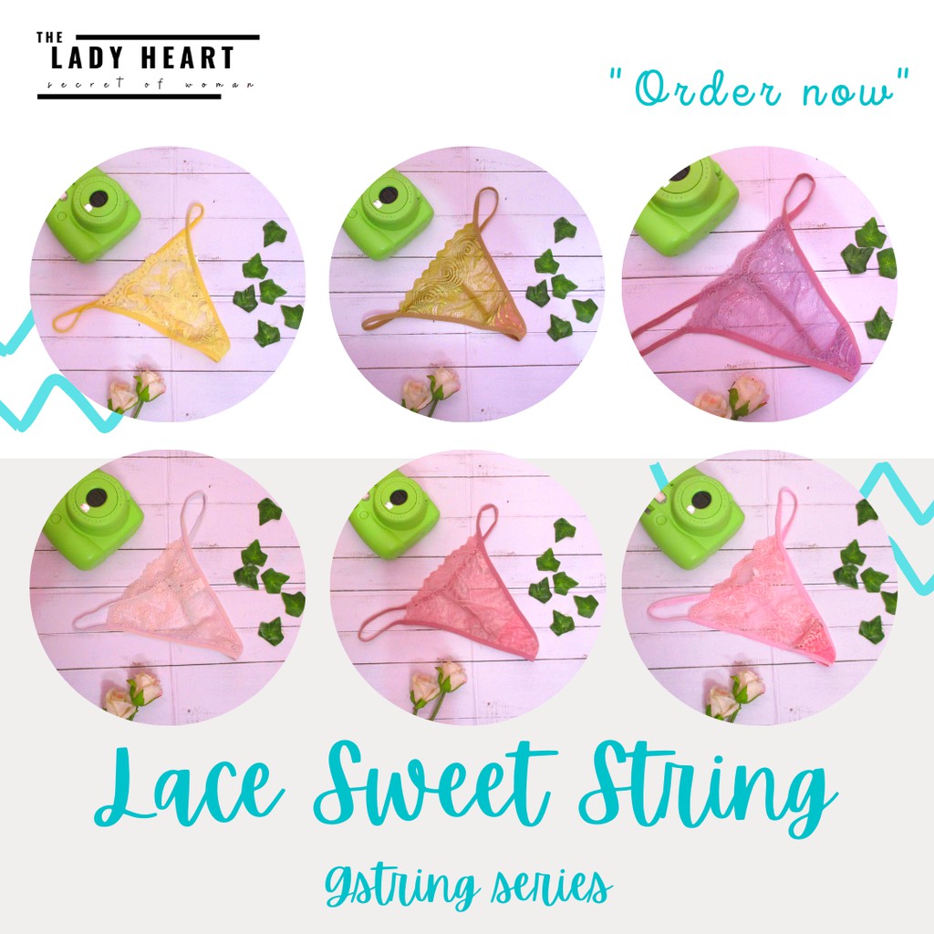 IMPORT Underwear Lace GString Panties Sexy Bikini Hot CD Celana Dalam