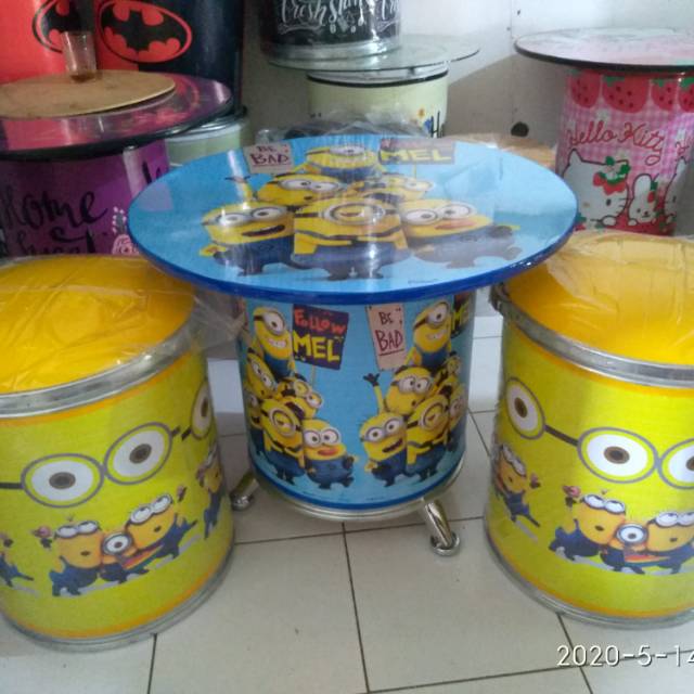 (GRATIS ONGKIR SE-JAWA) SATU SET TONG KURSI 2 MEJA 1