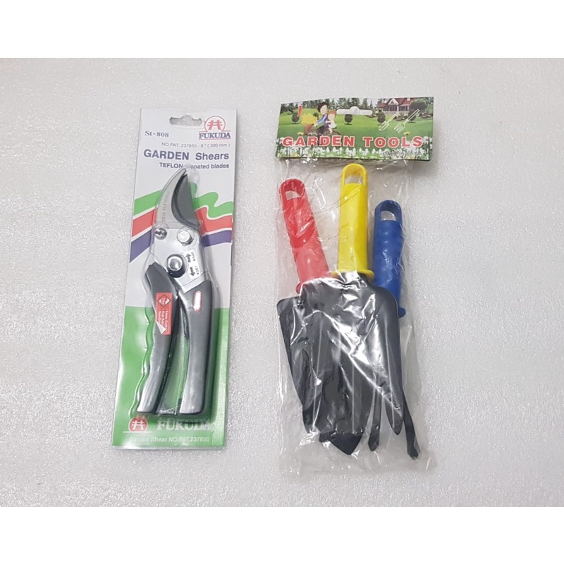 Paket gunting dahan ranting bunga bonsai Fukuda + garden tools