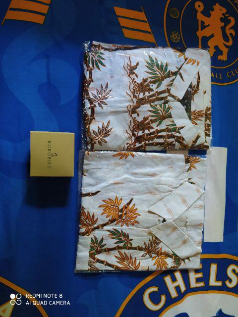 Baju Batik Couple Gamis Jumbo Murah Pasangan Modern Muslim  | Klyn - 025 Cg Bambu Putih