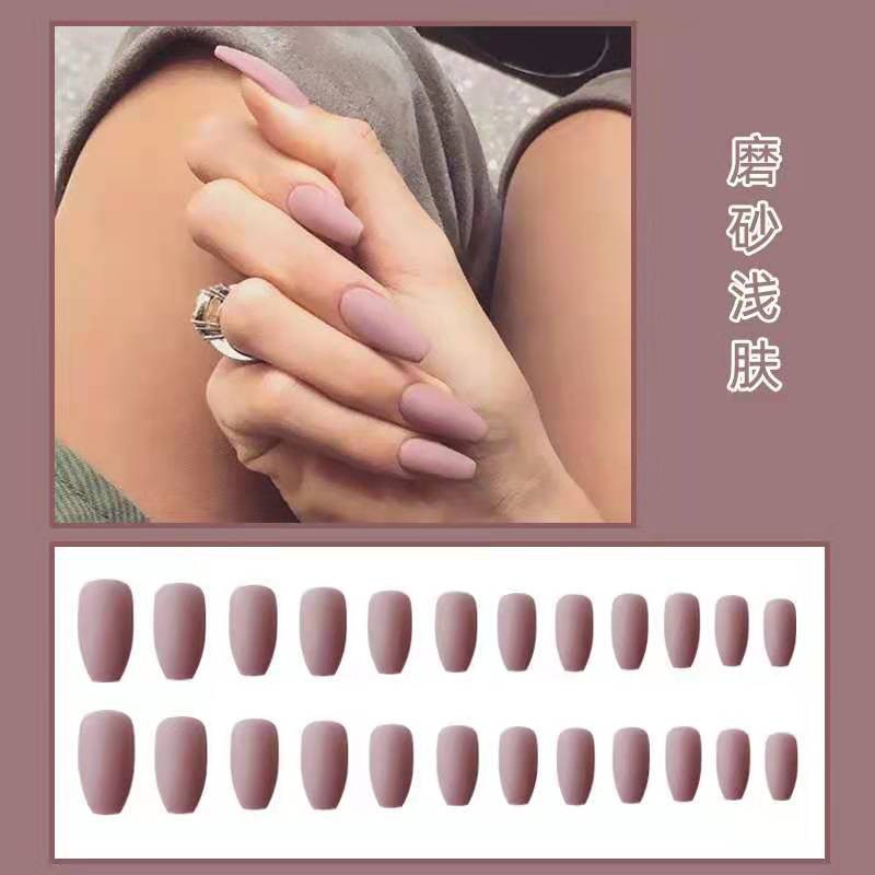 Kuku palsu matte 24pcs / false fake nails  matte elegant nail art  / Warna 14-26