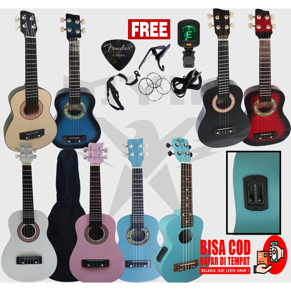Jual Ukulele Custom premium Lokal Indonesia