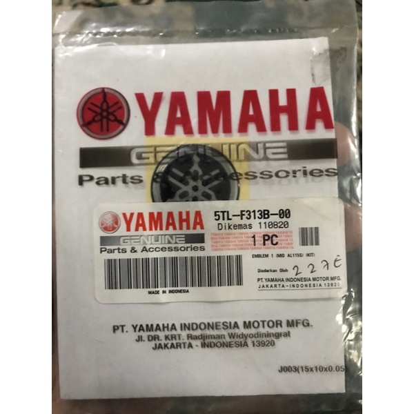 EMBLEM LOGO TAMENG DEPAN MIO SPORTY ORIGINAL YAMAHA