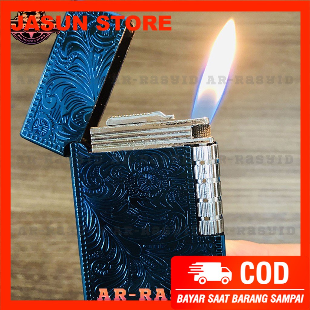 Bisa COD! Korek Api Dupont Gas Motif Batik Ornamen 9761