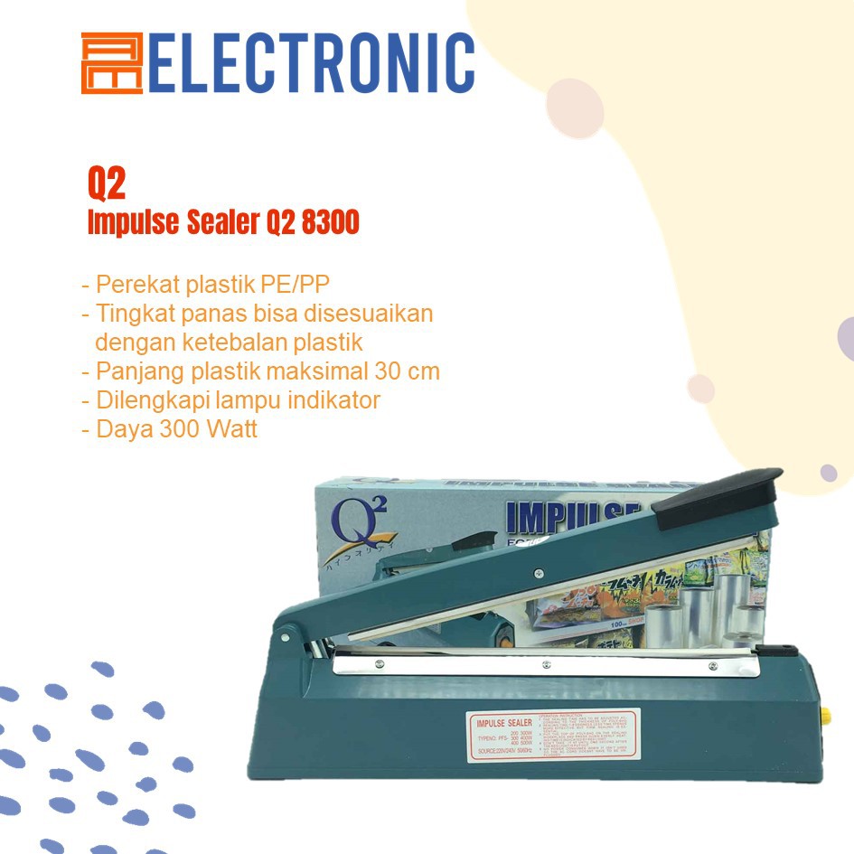 Q2 Impulse Sealer Press Plastik Q2-8300
