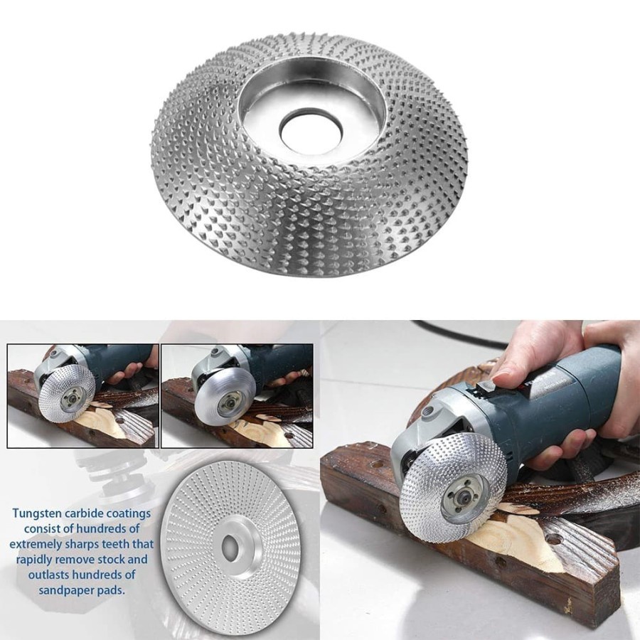 Kepala Gergaji Wheel Rotary Angle Grinder Blade Wood Carving Tool 85mm - 428I - Silver