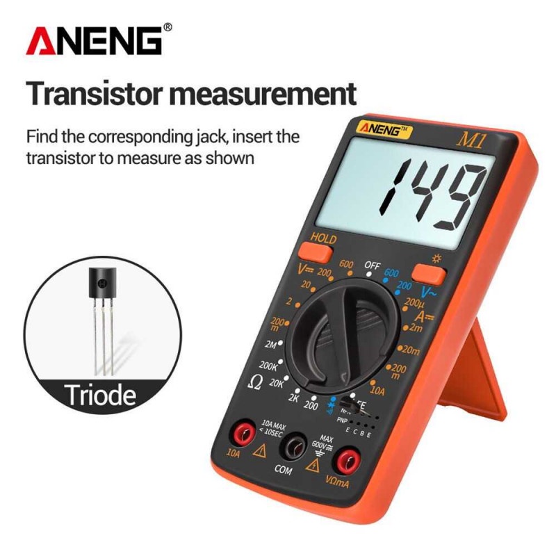 Digital Multimeter Multitester AC DC Voltage Resistance Tester LCD M1