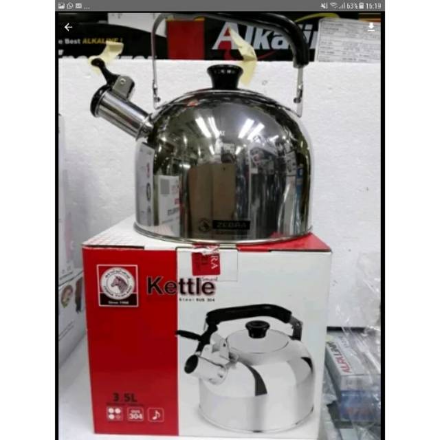 ZEBRA KETTLE STAINLESS SUS NO 113524