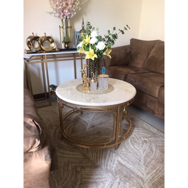 Meja Tamu Marmer Asli / Meja Tamu Minimalis Marmer