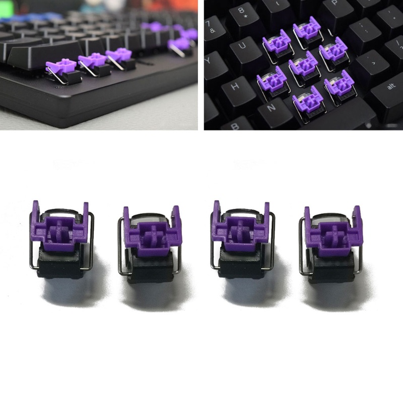 zzz 4Pcs Razer Purple Optical Switches Hot Swap Switch for Razer Huntsman Elite Gaming Mechanical Keyboard Switches