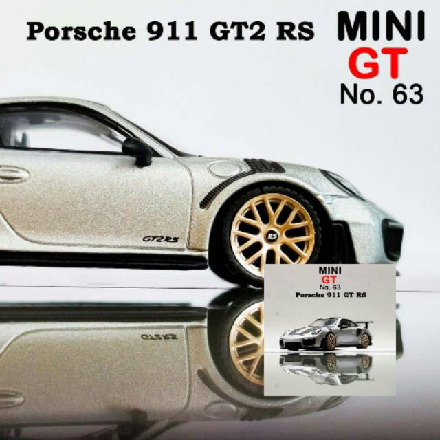 MiniGT Porsche 911 GT2 RS Silver Metalic