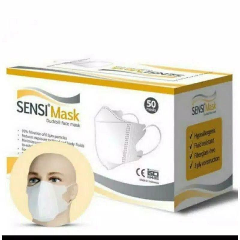 Masker SENSI DUCKBILL anti virus masker medis isi 50 pcs