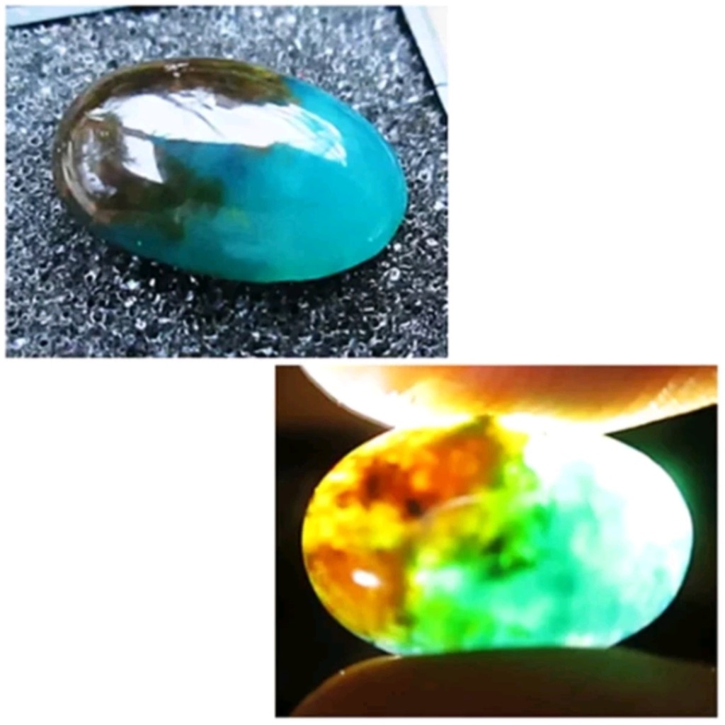 BACAN DOKO batu akik natural bacan doko majiko coklat kristal size 16mm