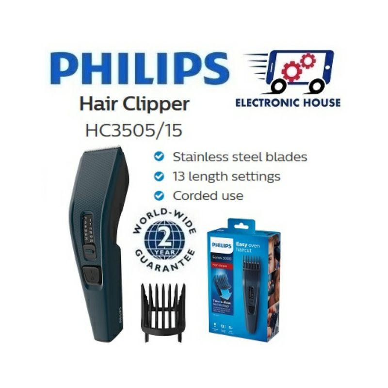 Alat potong rambut hair clipper philips HC3505/15 Original