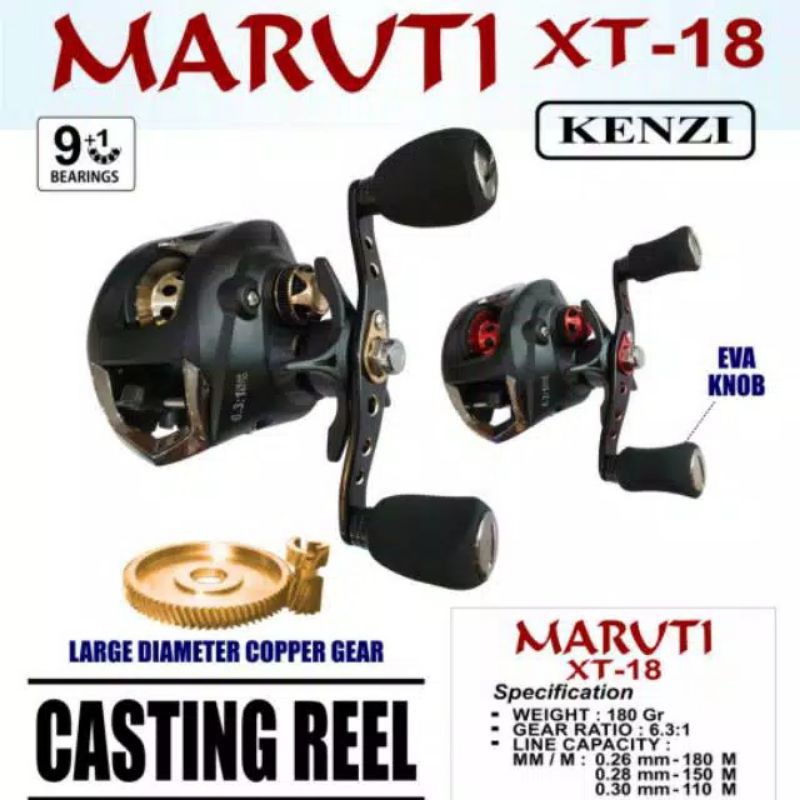 Reel baitcasting Kenzi Maruti XT-18