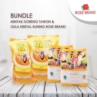 Bundle Minyak Goreng Tawon  Gula Kristal Kuning  Rose 