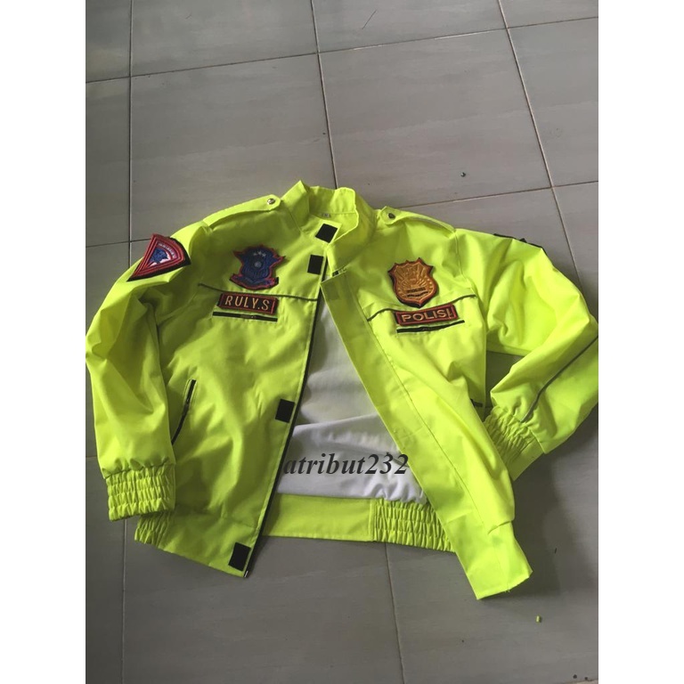 Jaket Bomber Polantas Polisi Polri Full Stabulo cordura premium List Merah Gratis Nama