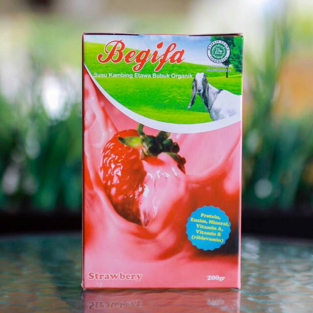 

Susu Kambing Etawa Begifa ASLI, MURAH RASA STRAWBERRY