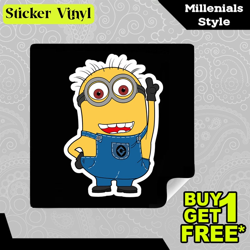 

Stiker Sticker Minion Kevin Kartun Animasi dan Game Unik Aesthetic Bahan Vinyl Satuan Anti Air