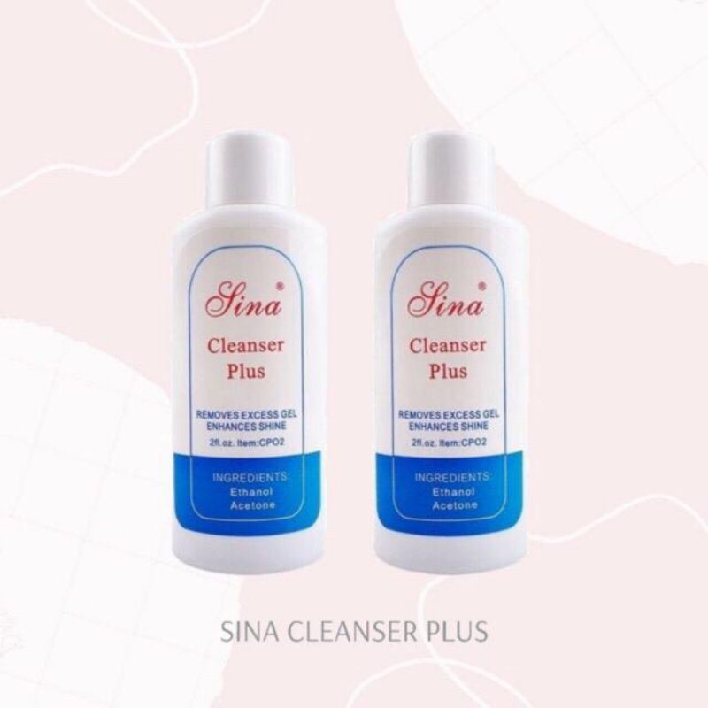 SINA LINA CLEANSER PLUS 58ML GEL Remover Nail Cleanser Plus UV / Sina Lina remover nail gel remover