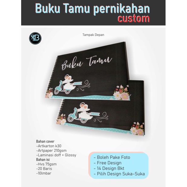

Buku Tamu Pernikahan custom murah berkualitas