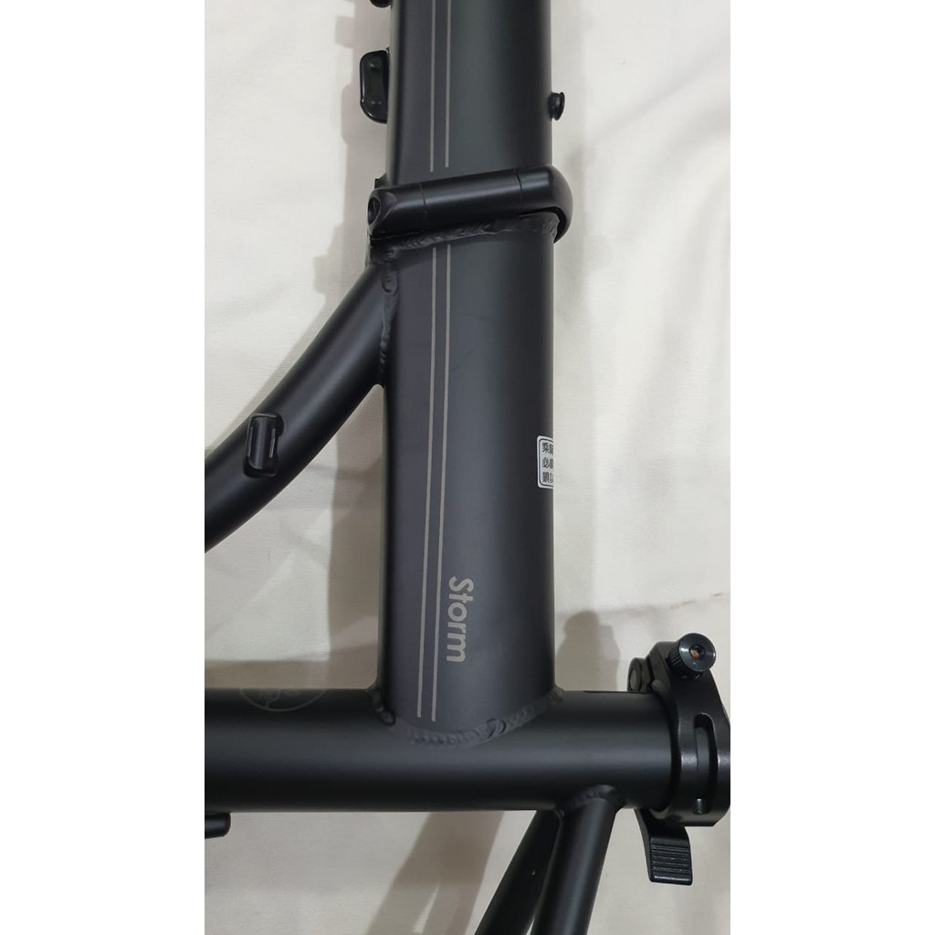 Frame fork Hp FNHON Storm Hitam doff Black Matte Discbrake Disc brake DB Chromolu not Blast Gust