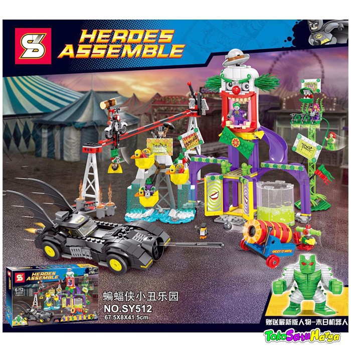 LEGO SY 512 Heroes Assemble Batman Jokerland Good QC