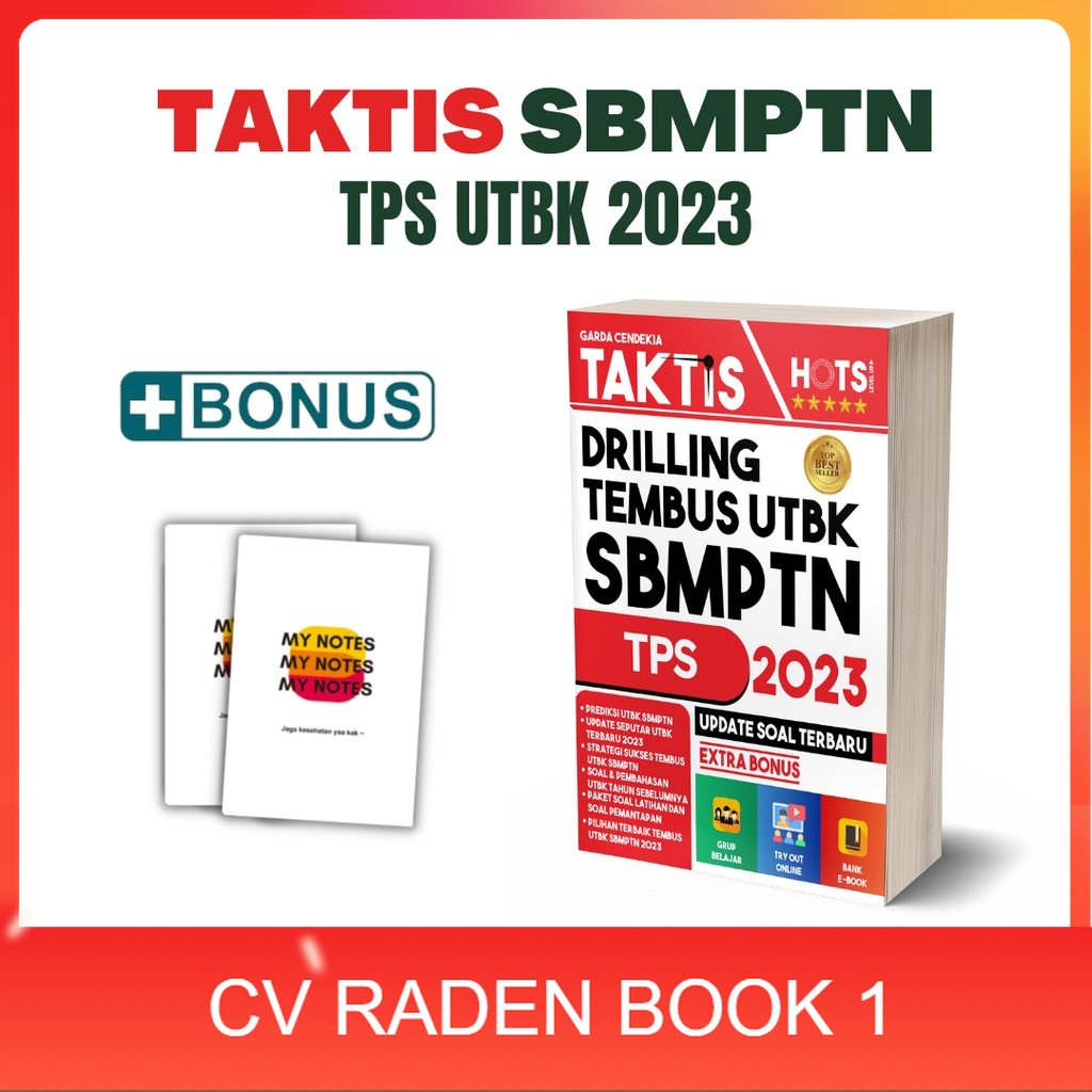 TERBARU- BUKU TAKTIS DRILLING TEMBUS UTBK SBMPTN TPS 2023 / BUKU UTBK 2023 / TPS 2023 / TPS UTBK