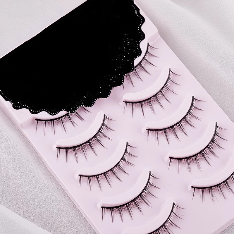 [F17] 5 Pairs Eyelashes Cos Handmade 3D Natural Eyelash Fairy Extension Lashes Makeup Tools