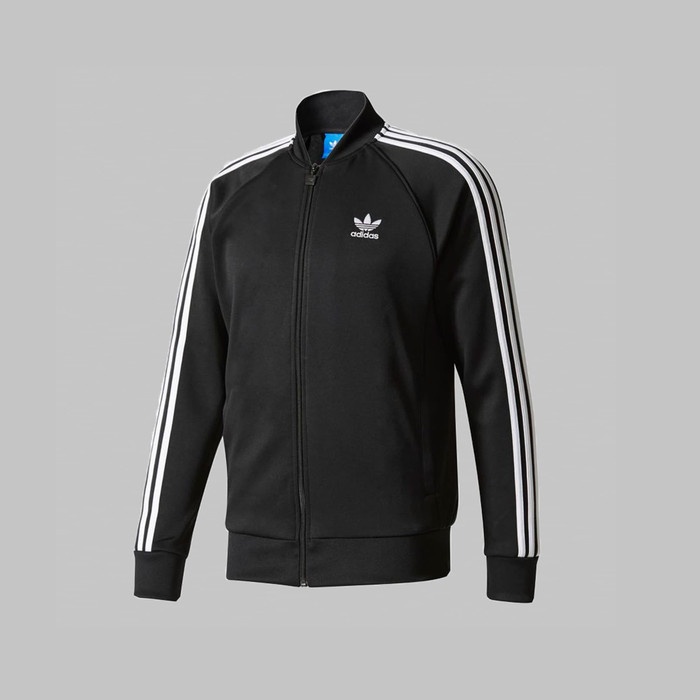 d024gf Jaket Olahraga Pria Wanita Star Track Adidas Classic 3Stripe Grade Ori - M Y0202Y