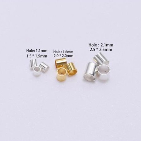 Crimp End/Stopper Bambu  Uk 1.5 - 2.5mm Harga/10.000Pc