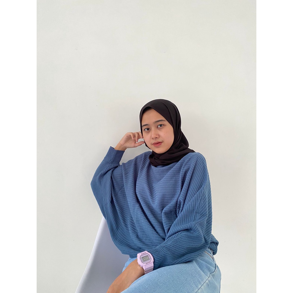 Felice Batwing Rajut Oversize Jumbo Bahan Rajut Katun