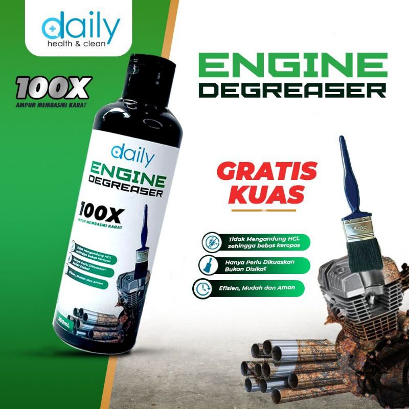 Cairan Pembersih Mesin Motor &amp; Mobil Daily Engine Degreaser Pembersih Karat Kerak Mesin Kendaraan