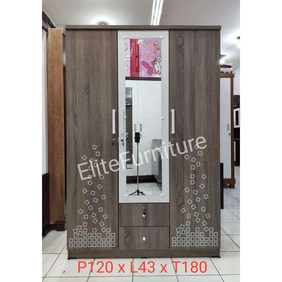 Lemari Pakaian Baju 3Pintu / Lemari Pakaian 3Pintu / Lemari pakaian 3 pintu
