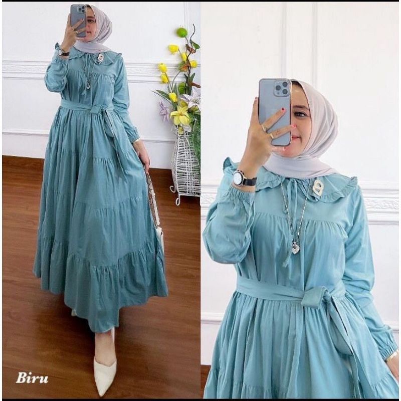 baju gamis syar'i Terbaru 2022 Katun rayon baju gamis murah Wanita dewasa Remaja gamis syar'i wanita