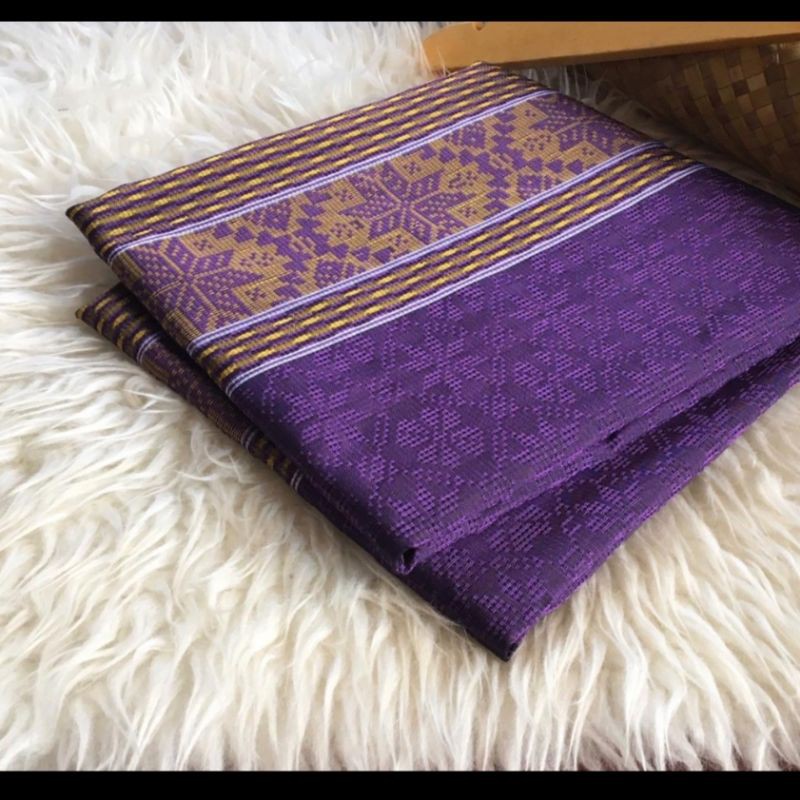 Termurah songket baron ungu | Kain Songket Ungu