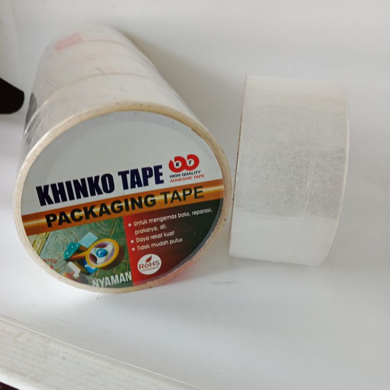 

Khinko Tape Lakban Bening / Coklat / Isolasi 45mm x 90 yard