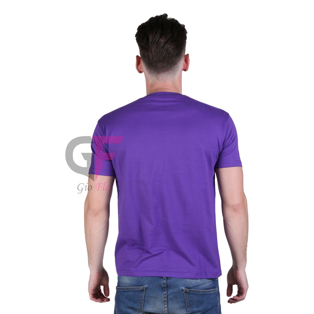 GIOFLO Pakaian Pria Tshirt Terbaru Pria Kasual Ungu Muda / PLS 156