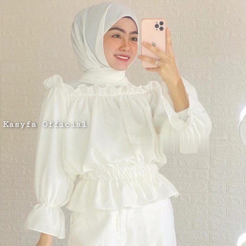 MIRABEL TOP BLOUSE // BLOUSE CROPTY BALERINA KERUT