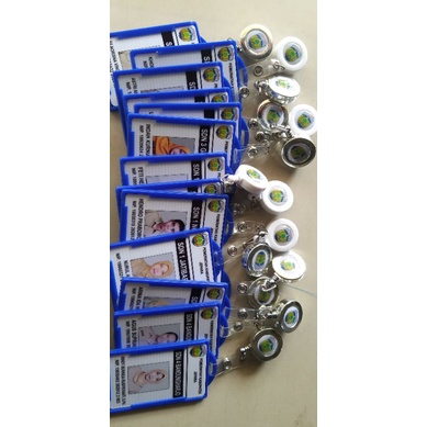 

ID Card + Holder + stiker timbul anti luntur