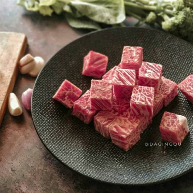 SAIKORO Beef | Wagyu Meltique Cubes | Japannese Steak 1 Kg