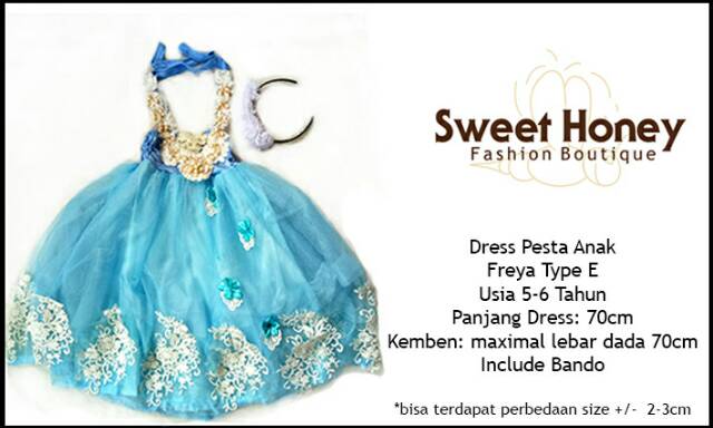 Sweet Honey ~Kids Party Dress Gown Tutu Anak Megar Gaun Pesta Anak