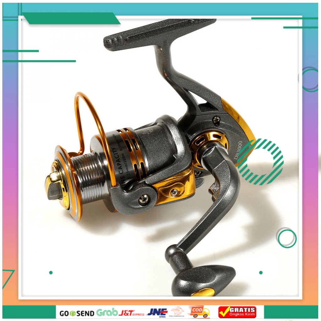 (BISA COD) FTIHSHPDebao Gulungan Pancing DB3000A Metal Fishing Reel 10 Ball Bearing