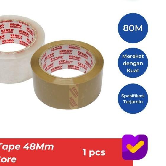 

♦ KENKO OPP TAPE 48 Mm - Red Core (80 M) - Tan ☆