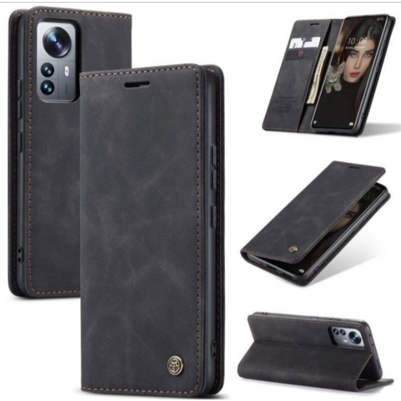 CASE XIAOMI 12 FLIP CASE COVER LEATHER KULIT LEMBUT